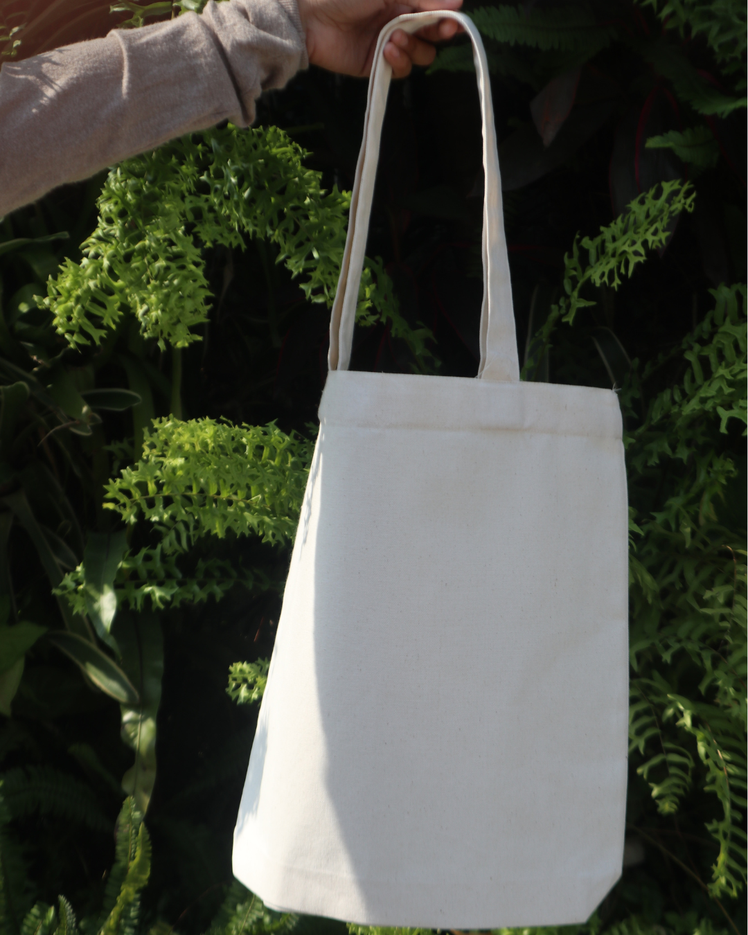 50 Pieces Expandable Tote bag Semi Midweight N900 (220GSM) Cream Color