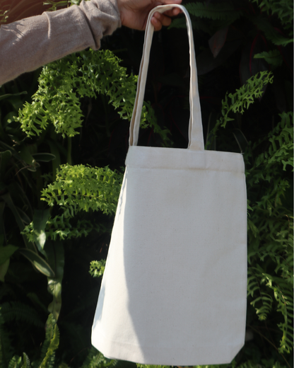 50 Pieces Expandable Tote bag Semi Midweight N900 (220GSM) Cream Color