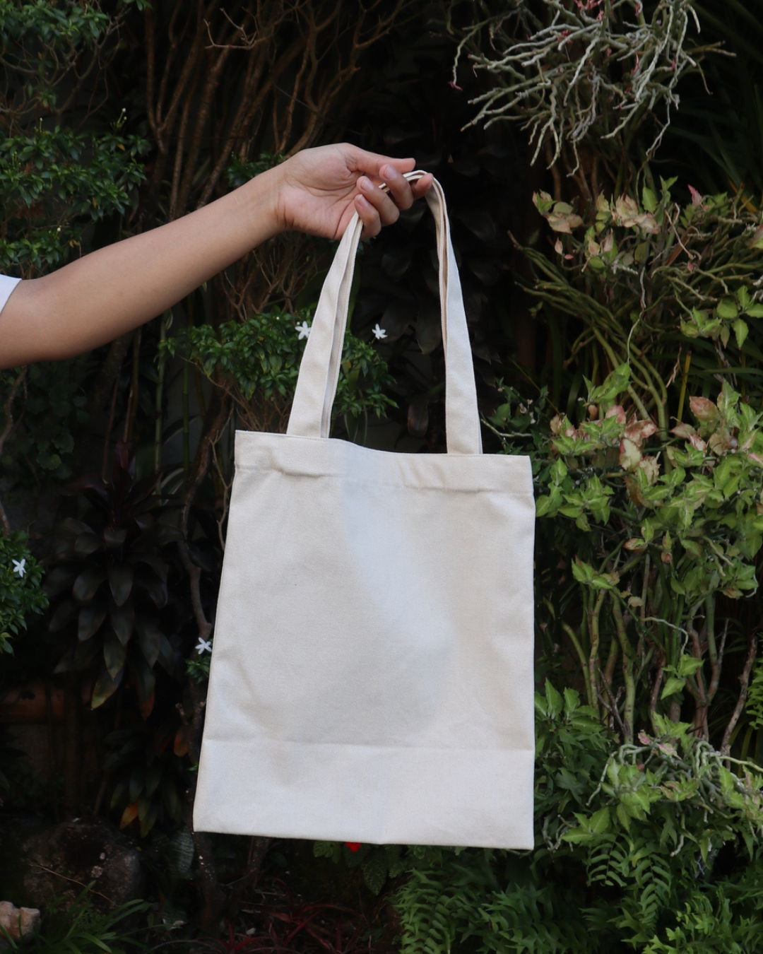 50 Pieces Medium Flat Totebag Semi Midweight (250gsm) cream color