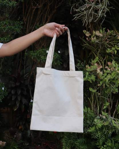 50 Pieces Medium Flat Totebag Semi Midweight (250gsm) cream color