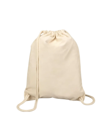 50 Pieces of Semi -Midweight Canvas Drawstring Bag (230GSM Thick)