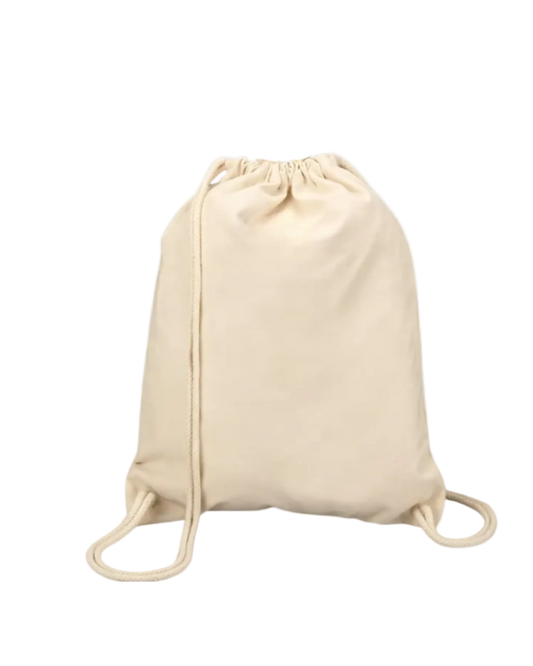 50 Pieces of Midweight Canvas Drawstring Bag (320GSM Thick)