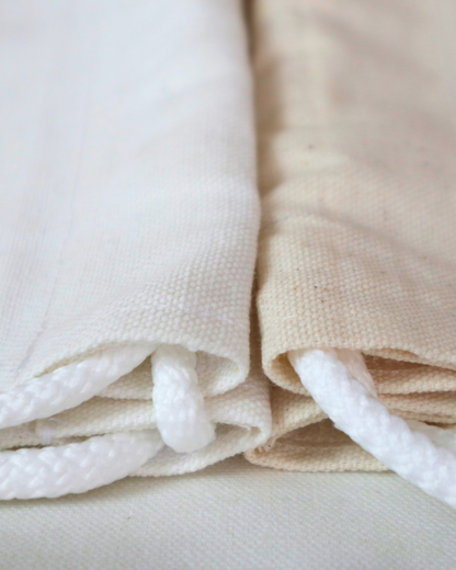 50 Pieces of Semi -Midweight Canvas Drawstring Bag (230GSM Thick)