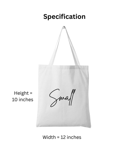 50 Pieces Small Flat Tote Bag Lightweight 606 K (190 gsm)
