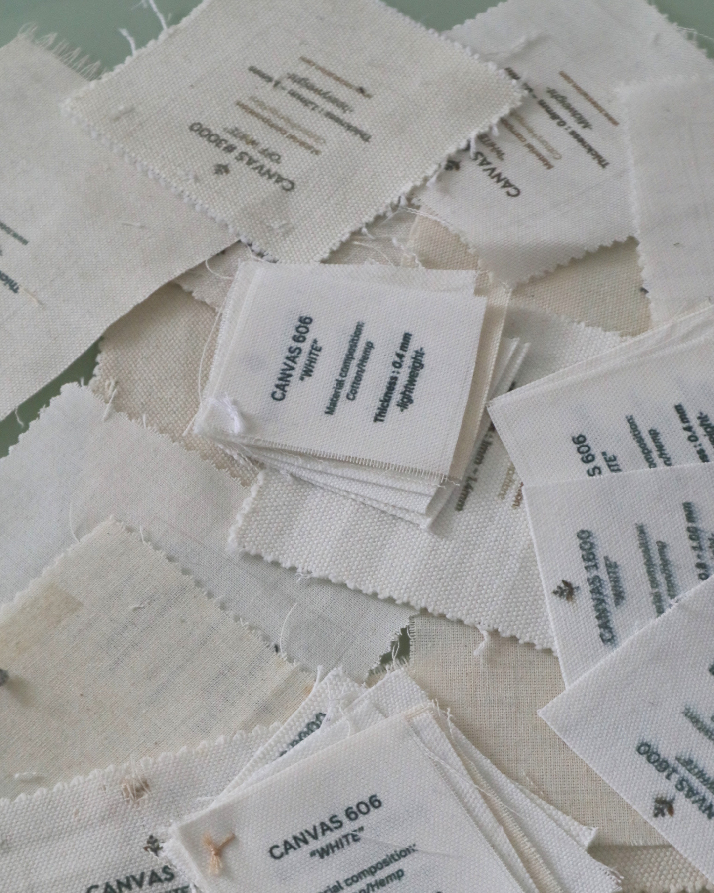 Canvas Fabric Swatch boards and Swatches