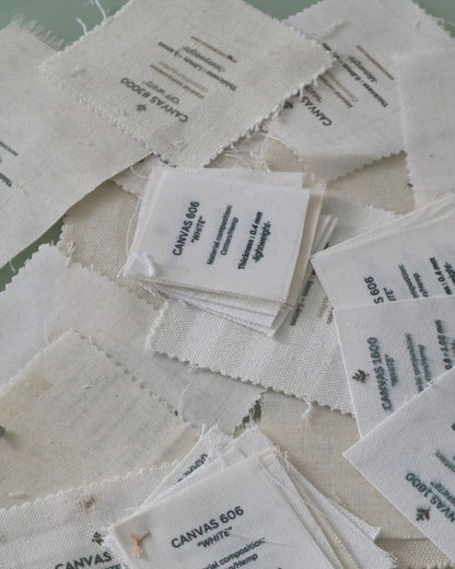 Canvas Fabric Swatch boards and Swatches