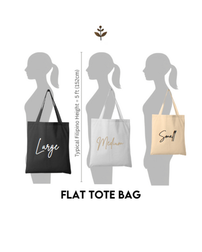 50 Pieces Small Flat Tote Bag Lightweight 606 K (190 gsm)