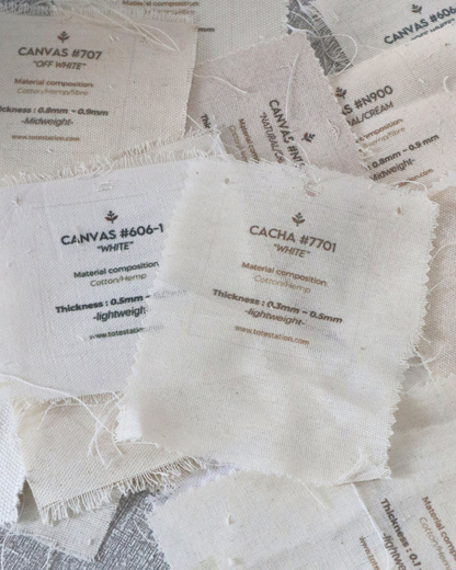 Canvas Fabric Swatch boards and Swatches