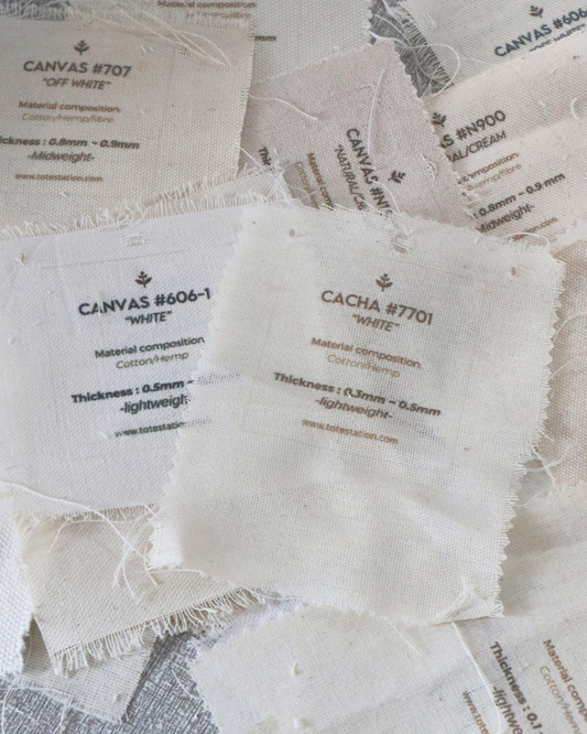 Canvas Fabric Swatch boards and Swatches