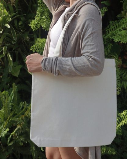 50 Pieces Expandable Tote bag Semi Midweight N900 (220GSM) Cream Color